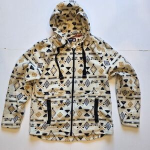 Tribal Print Hooded Jacket